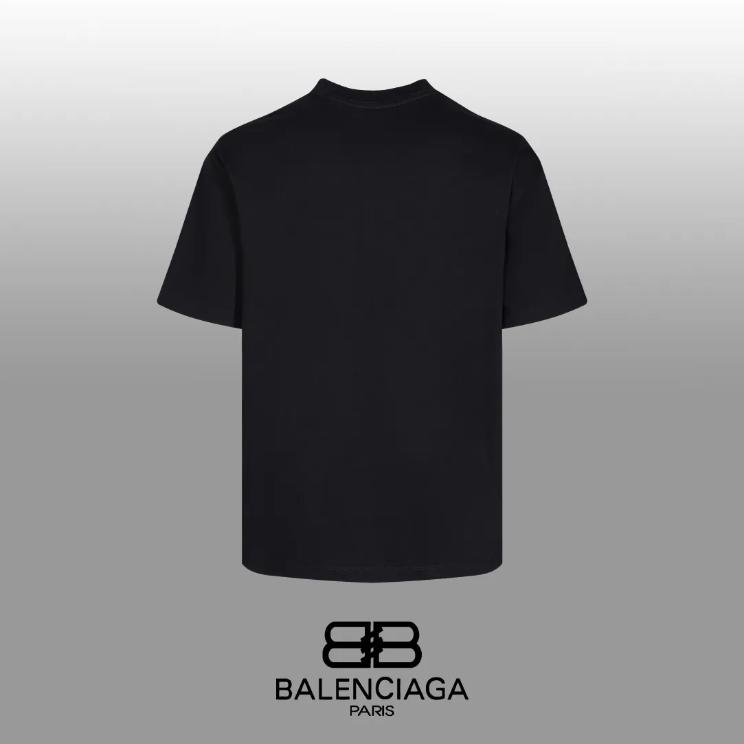 #「 Quality」 《BALENCIAGA 》24SS Classic T Quality - 2 - os 220 -26 280g - 300g 1×1 - Quality ：Black White Size: XS-S-M-L